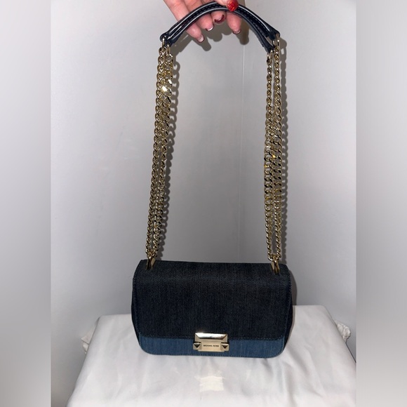 Michael Kors Sloan Small Denim crossbody! - Picture 8 of 9